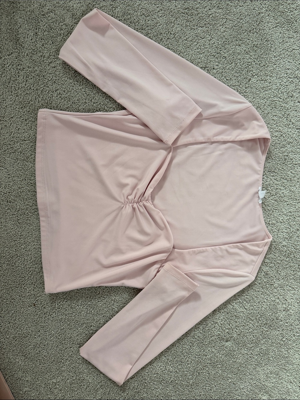 Garage Blush Pink V-Neck Long Sleeve Top